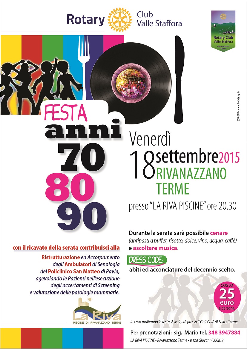 Festa anni 70 -80 - 90